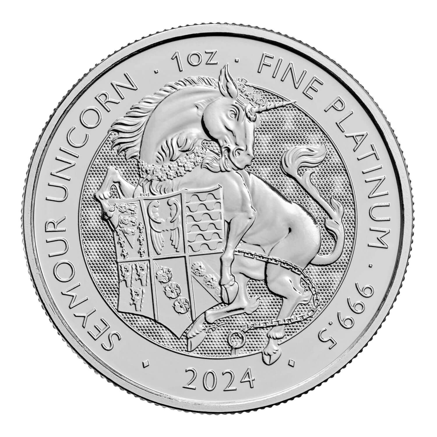 картинка 100 pounds Britannia The Seymour Unicorn 1 oz platinum – площадка coinbay.ae